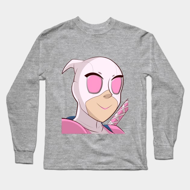 Gwenpool Portrait Long Sleeve T-Shirt by Avengedqrow